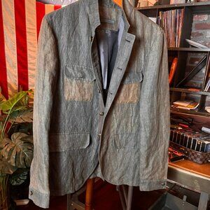 $1298 JOHN VARVATOS Englemore Brown COAT sz. 48